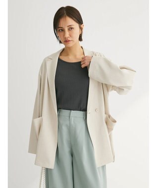 Green Parks イージーテーラードカラージャケット Light Beige