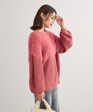 Green Parks ・Ｐｅｔｉｔ　Ｆｌｅｕｒ　シャギーキリカエニット Pink