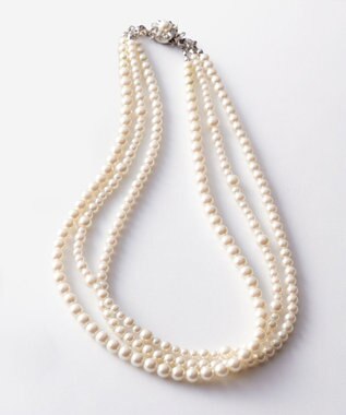 J.PRESS LADIES 【3way】3連パール ネックレス