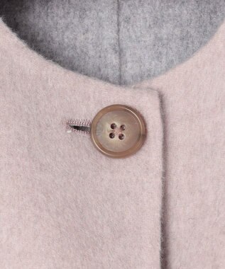 J.PRESS LADIES L 【リバーシブル】ウールナイロン リバー ショート コート ベージュ系