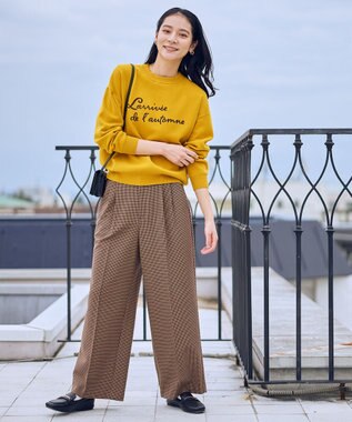 ANY 刺繍ロゴニット マスタード