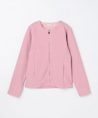 組曲 KIDS 【150-160㎝】フラワーキルト パーカー ラベンダー