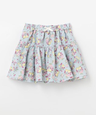 ANY KIDS 総柄スカパン サックスブルー系×フルーツ