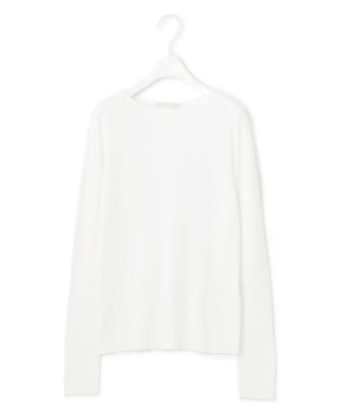 ICB 【洗える】 コットンアセテートシアー ニット オフホワイト系