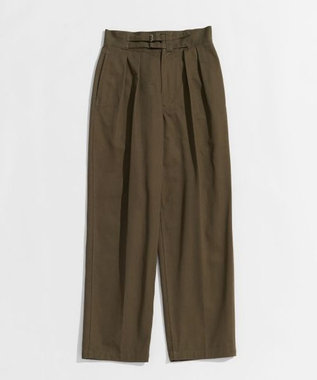LENO DOUBLE BELTED GURKHA TROUSERS 《UNISEX》 ダブルベルトグルカパンツ KHAKI