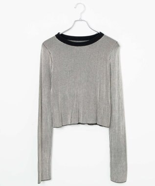 WEGO リバーシブルニットトップス ブラック