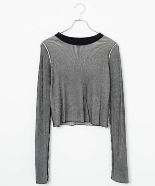 WEGO リバーシブルニットトップス ブラック