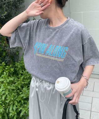 WEGO 【綿100%】ヴィンテージウォッシュグラフィックTシャツ 柄1