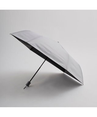 MOONBAT MIZUNO  (ミズノ) 無地 ロゴ 日傘 折りたたみ傘 パラソル 晴雨兼用  一級遮光 遮熱効果 遮光率100% UV遮蔽100% 高遮熱 ライトグレー