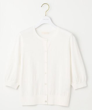 ANY SIS 【接触冷感 / UVケア】ハーフスリーブ カーディガン オフ