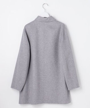 J.PRESS LADIES L ウールナイロンリバー テーラード コート ライトグレー系