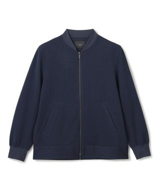 JOSEPH HOMME 新色追加【オリジナル素材/シワになりにくい】ライトタックジャージー ジップアップブルゾン ネイビー系