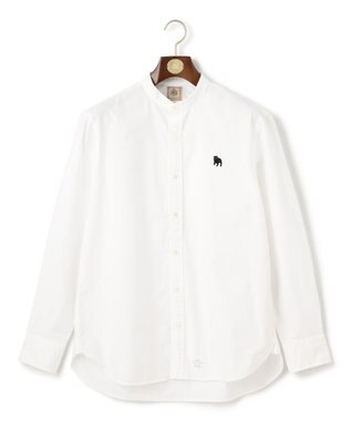J.PRESS MEN 【大人気バックブル】バンドカラー オックスフォードガーメントダイシャツ ホワイト系