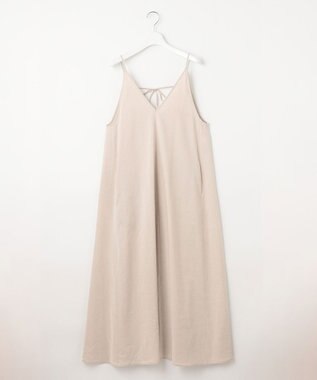 23区 S 【洗える】リネンレーヨンストレッチ キャミソール ワンピース ベージュ系