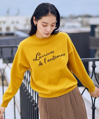 ANY 刺繍ロゴニット マスタード