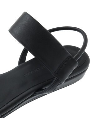 AMERICAN HOLIC ダブルバンドウェッジサンダル Black