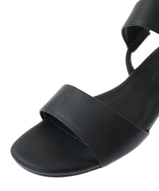 AMERICAN HOLIC ダブルバンドウェッジサンダル Black