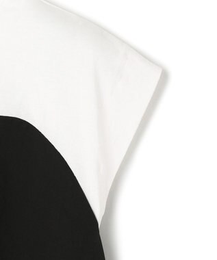 UNFILO 【110-150cm】アソート コンビTシャツ オフ×ブラック[ビスチェコンビ]