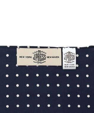J.PRESS MEN ハンドプリントドット チーフ ダルブルー系5