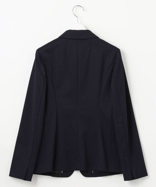 J.PRESS LADIES 【セットアップ対応・洗える・抗菌防臭】T/Cポンチ テーラード ジャケット ネイビー系