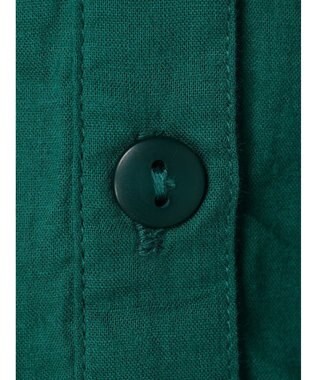 earth music&ecology コットンボイルボリュームブラウス Green