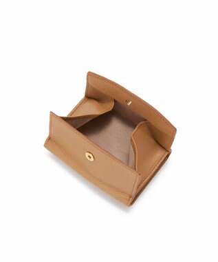 TOPKAPI 【TOPKAPI】gemdrops ジェムドロップ ミニエンボスレザー 天然石 三つ折り 財布 キャメル