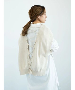 バックレースアップニットベスト Earth Music Ecology ファッション通販 公式通販 オンワード クローゼット