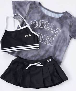 OP／FILA 【FILA】タイダイプリントTシャツ付き水着３点セット ブラック