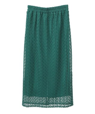 Green Parks ニットレースＩラインスカート Green