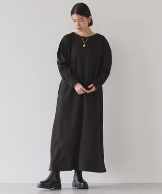 AMERICAN HOLIC 袖コンシャスポンチワンピース Black