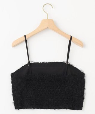 組曲 L フェザーチュール キャミソール ブラック系