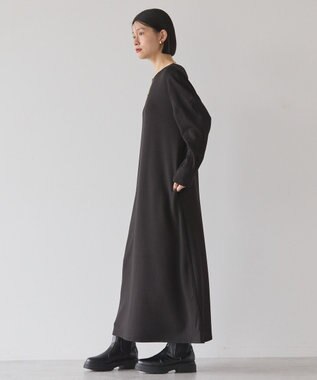 AMERICAN HOLIC 袖コンシャスポンチワンピース Black