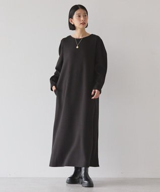 AMERICAN HOLIC 袖コンシャスポンチワンピース Black