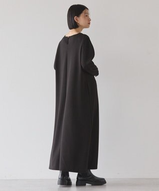 AMERICAN HOLIC 袖コンシャスポンチワンピース Black