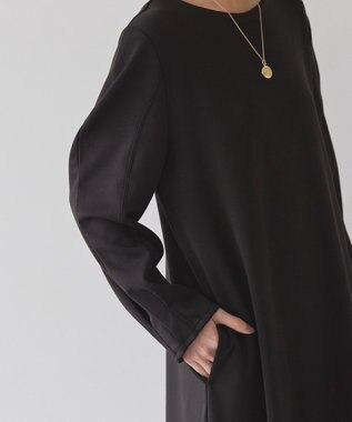 AMERICAN HOLIC 袖コンシャスポンチワンピース Black