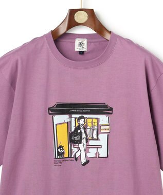J.PRESS MEN 【AaronChang】【UNISEX】グラフィック Tシャツ パープル系