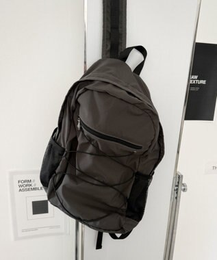 WEGO 【ユニセックス着用ITEM】コードデザインバックパック グレー