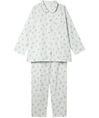 Wing パジャマ 綿100%(本体) 二重ガーゼ レディース 長袖 長ズボン EP5074 ウイング／ワコール