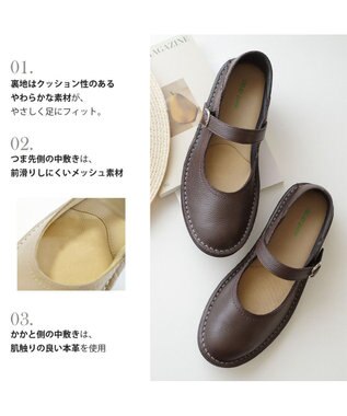 Pointer 本革 超軽量カジュアルシューズ ダークブラウン