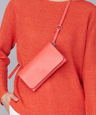 ICB 【マルチウェイ】３ピースショルダーバッグ カーマイン系