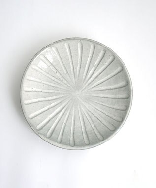 たち吉 【たち吉】粉引彫文中皿〈2枚〉美濃焼 キナリ