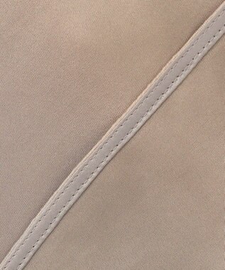 ICB L 【WEB＆一部店舗限定】 DrapySatin ボウタイブラウス モカ系