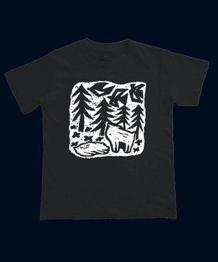 nitorito 【UNISEX】kamoshika Tシャツ black