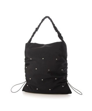 UNBILLION カシュカシュ cachecache / ビジュー付きワンハンドルトート ブラック