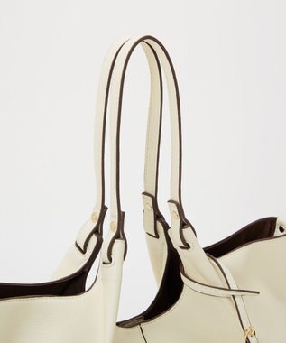 TOPKAPI 【TREASURE TOPKAPI】ソフトレザー センターステッチ 2way トートバッグ オフ