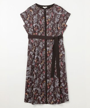 自由区 S 【ご好評につき追加生産・新色追加】ハーバルフロープリント ワンピース [新色]ブラウン系4