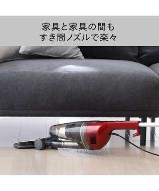 YAMATO テーブル＆キッチン 【TWINBIRD】サイクロンスティック型クリーナー  ルビーレッド  TC-5134R レッド