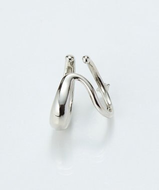 Phoebe ドレッシングビジューイヤーカフ　シルバー/片耳 シルバー