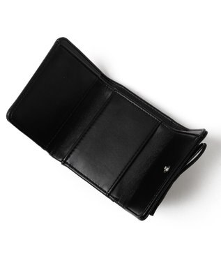 WEGO リボンフラップミニウォレット ブラック