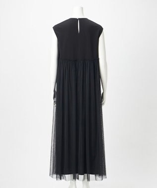 23区 【GOLD LABEL】ソフトチュール ドッキング ワンピース ブラック系